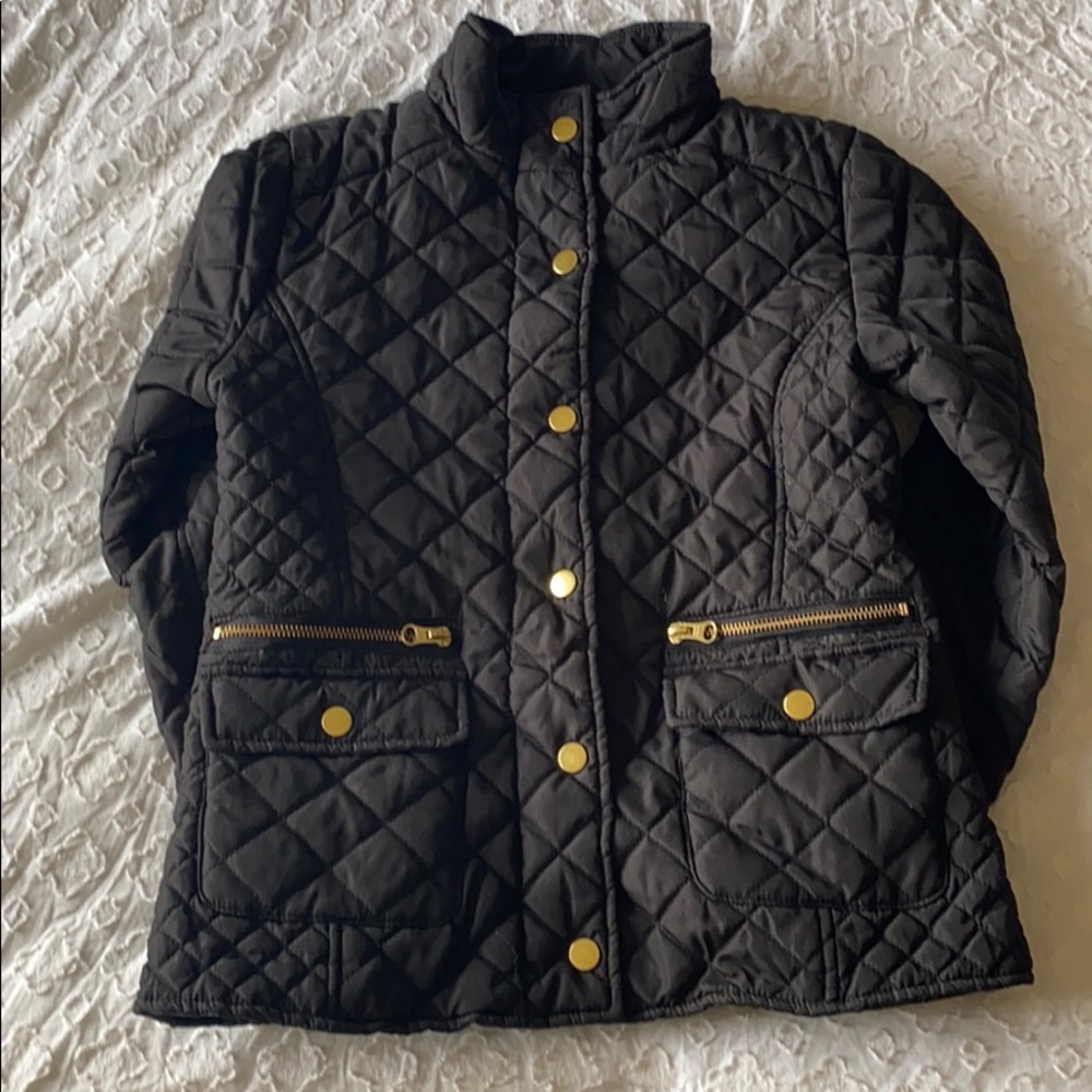 girls black coat